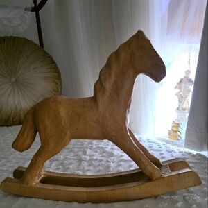 Paper Mache Rocking Horse 15"×11"